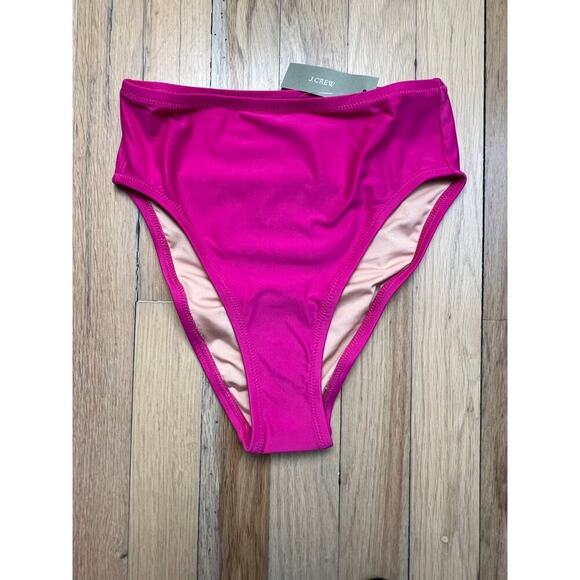J.Crew Other - NWT J. Crew High Rise Full Coverage Pink Fuchsia Bikini Bottom Women's XXS BM426
